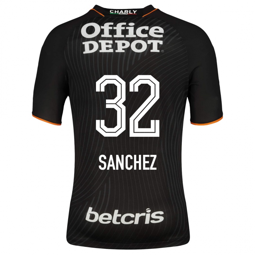 Heren Luis Sanchez #32 Zwart Uitshirt Uittenue 2023/24 T-Shirt