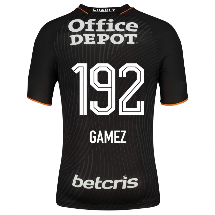 Heren Jonathan Gámez #192 Zwart Uitshirt Uittenue 2023/24 T-Shirt