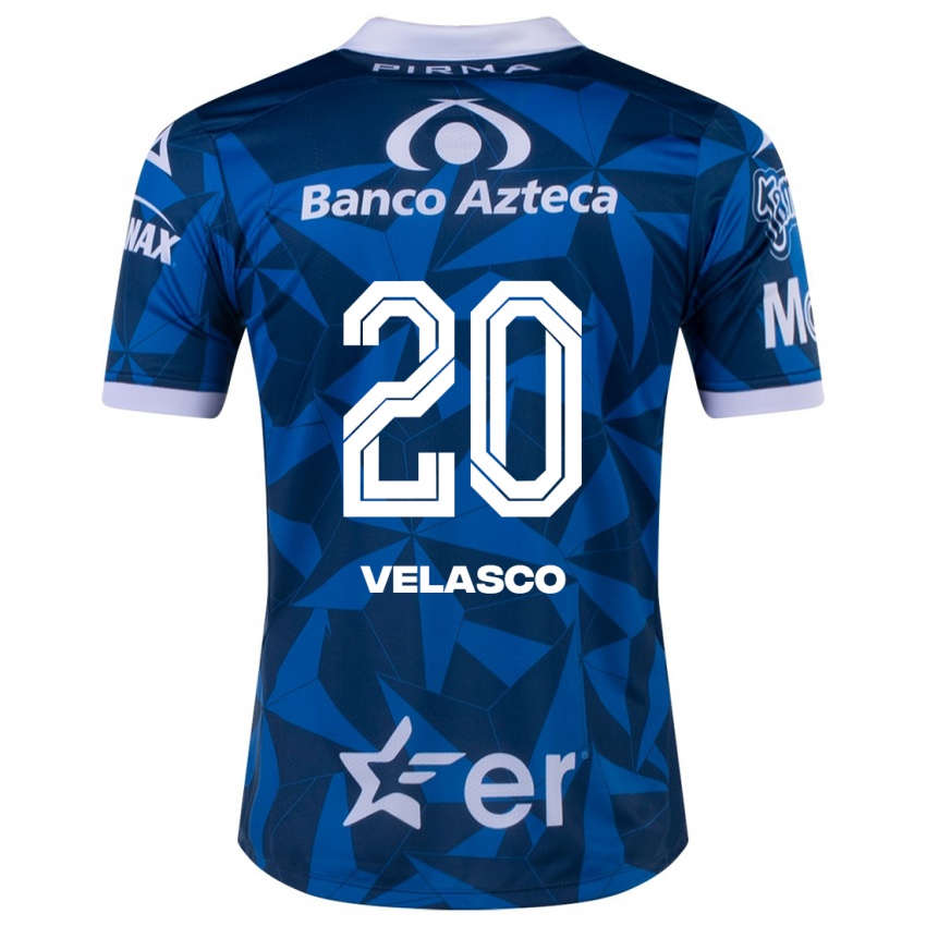 Heren Kevin Velasco #20 Blauw Uitshirt Uittenue 2023/24 T-Shirt