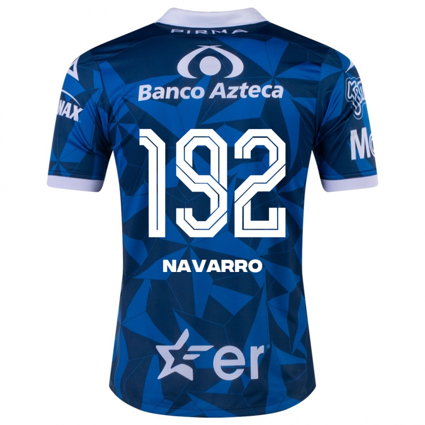 Heren Eduardo Navarro #192 Blauw Uitshirt Uittenue 2023/24 T-Shirt