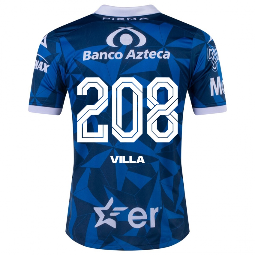 Heren Patrick Villa #208 Blauw Uitshirt Uittenue 2023/24 T-Shirt