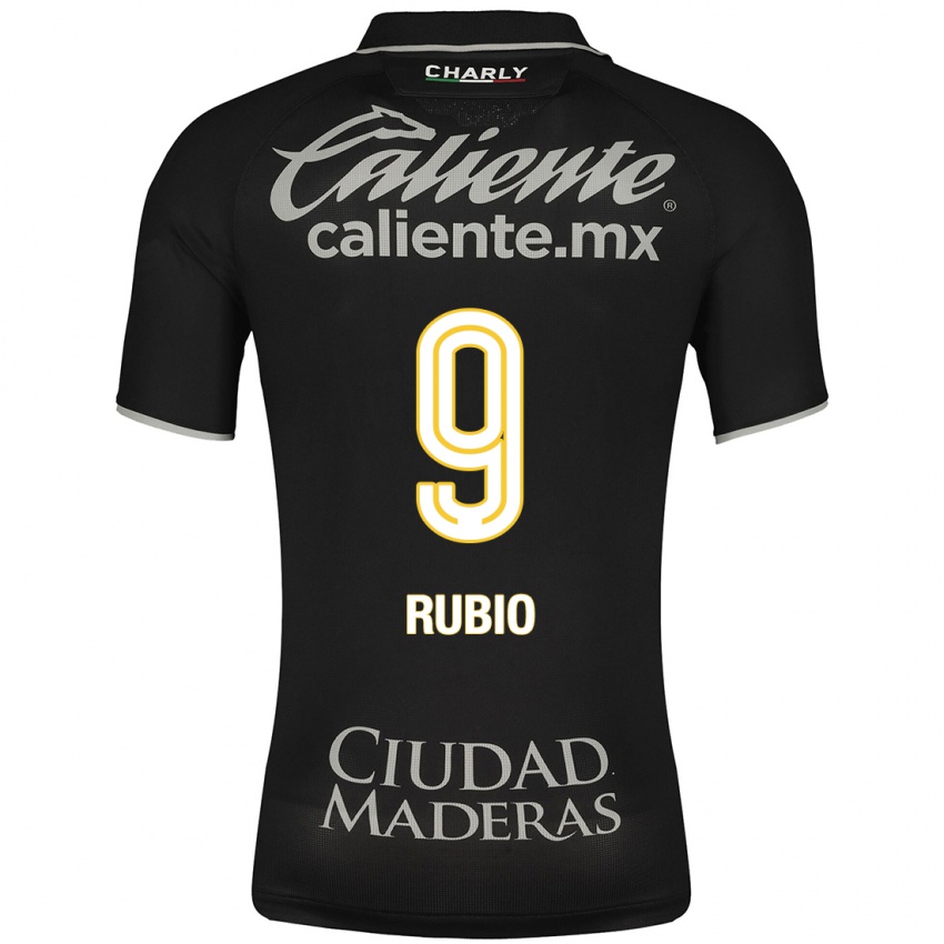 Heren Brian Rubio #9 Zwart Uitshirt Uittenue 2023/24 T-Shirt