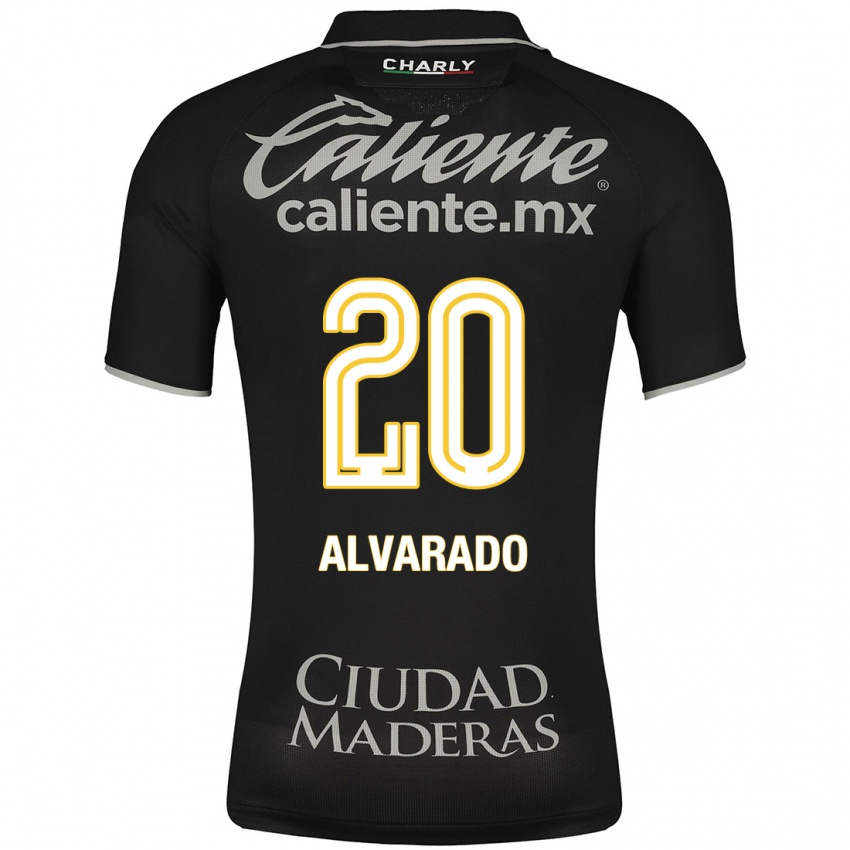Heren Alfonso Alvarado #20 Zwart Uitshirt Uittenue 2023/24 T-Shirt