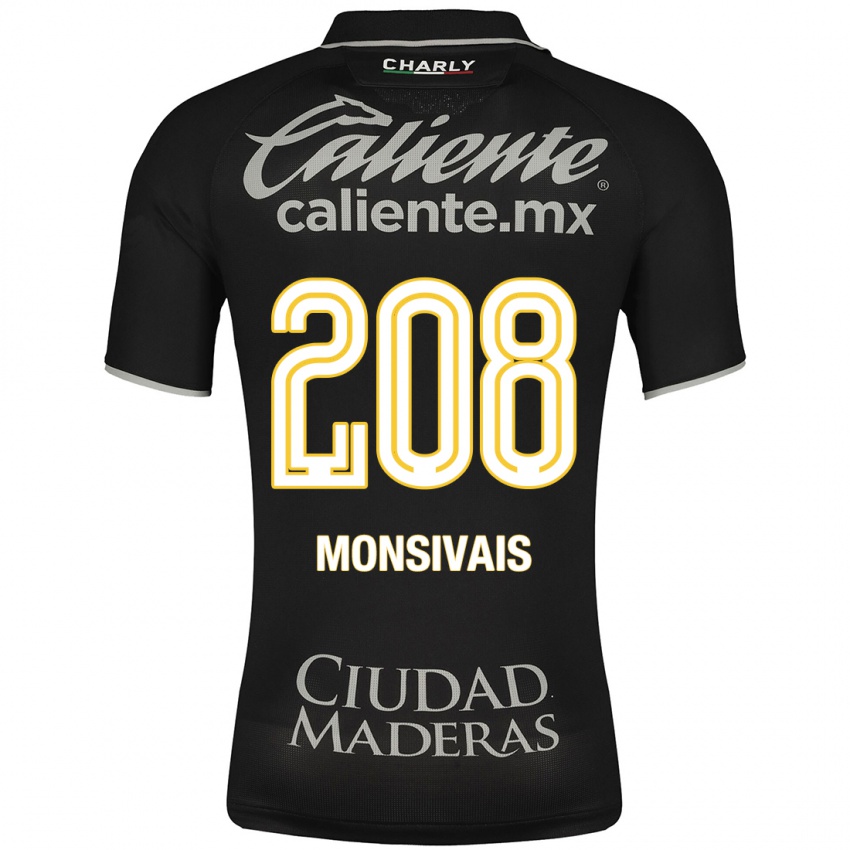 Heren Daniel Monsivaís #208 Zwart Uitshirt Uittenue 2023/24 T-Shirt