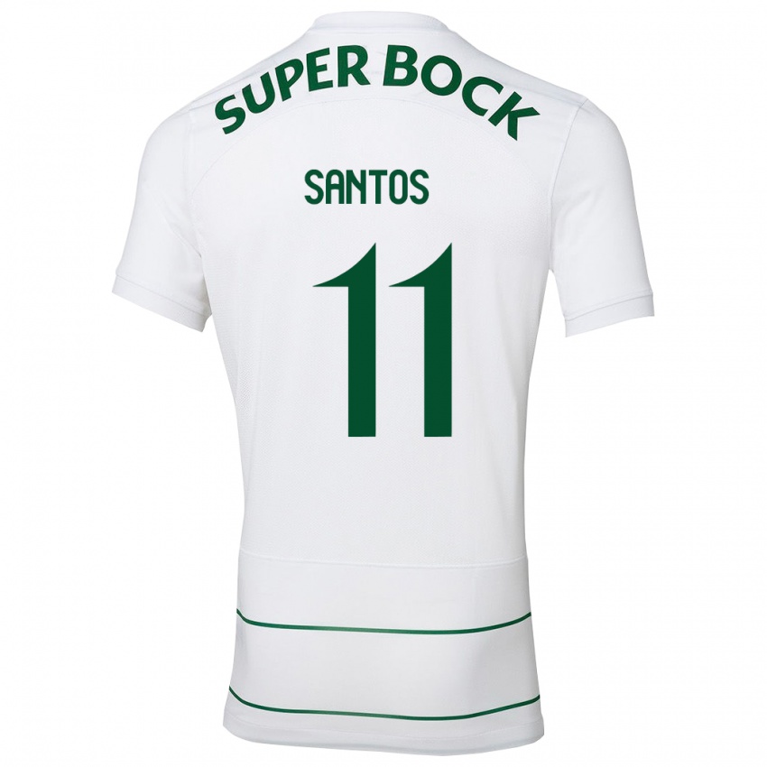 Heren Nuno Santos #11 Wit Uitshirt Uittenue 2023/24 T-Shirt