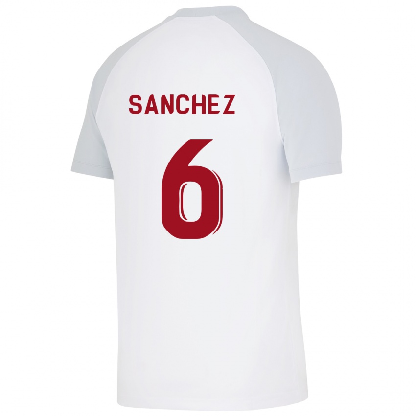 Heren Davinson Sanchez #6 Wit Uitshirt Uittenue 2023/24 T-Shirt