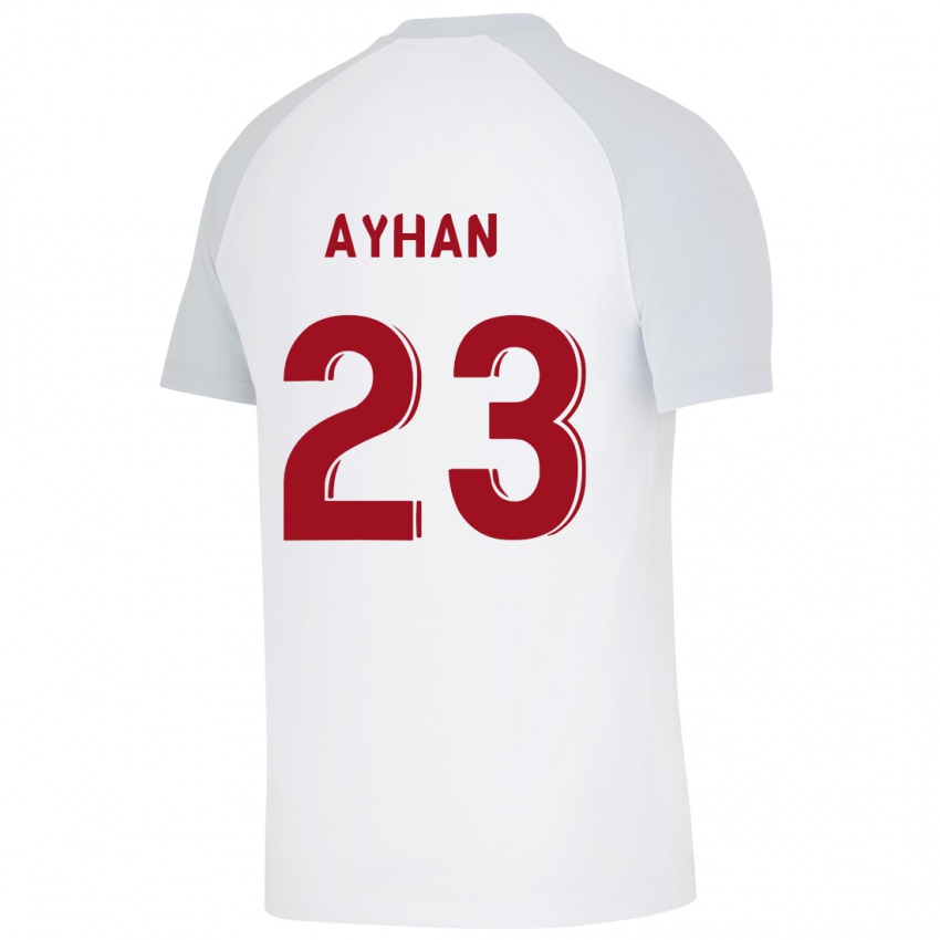 Heren Kaan Ayhan #23 Wit Uitshirt Uittenue 2023/24 T-Shirt