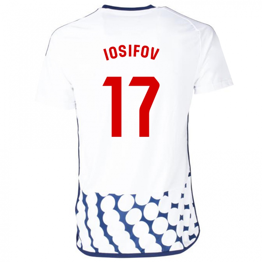 Heren Nikita Iosifov #17 Wit Uitshirt Uittenue 2023/24 T-Shirt