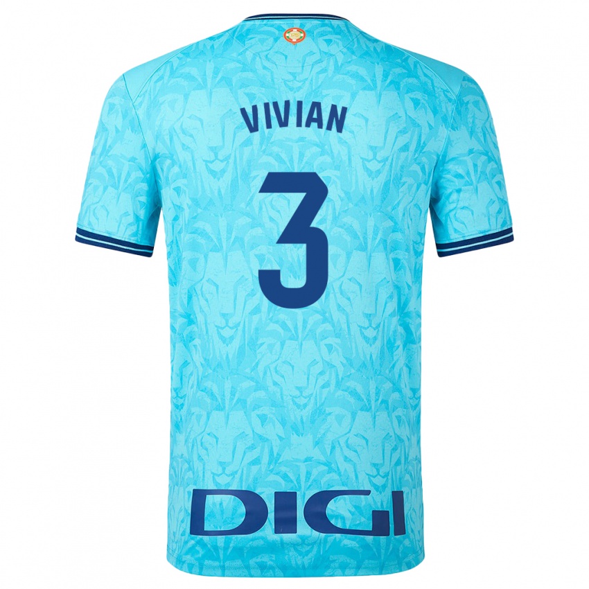 Heren Dani Vivian #3 Hemelsblauw Uitshirt Uittenue 2023/24 T-Shirt