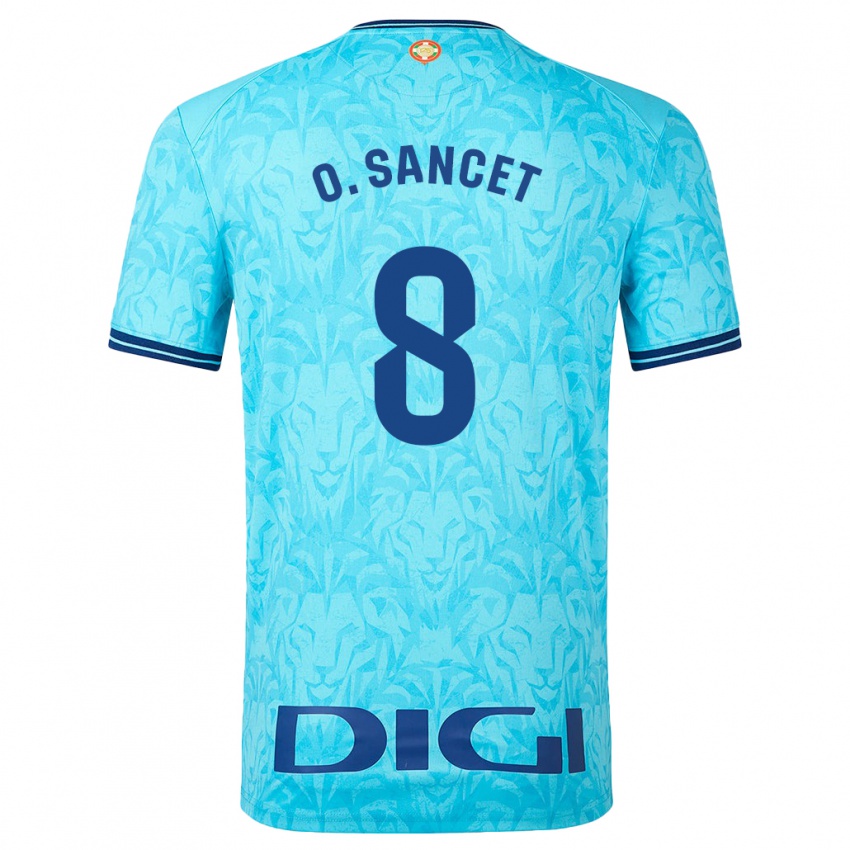 Heren Oihan Sancet #8 Hemelsblauw Uitshirt Uittenue 2023/24 T-Shirt