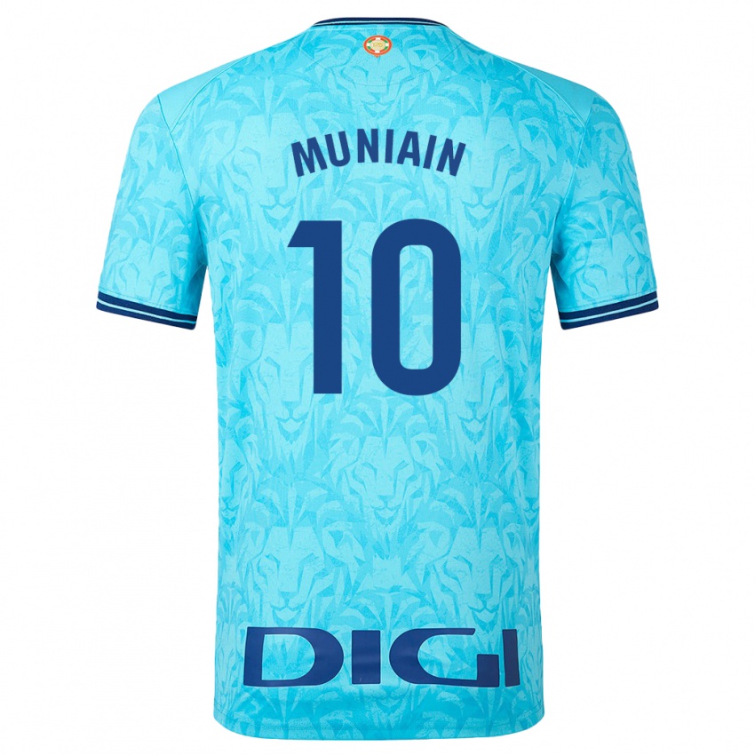 Heren Iker Muniain #10 Hemelsblauw Uitshirt Uittenue 2023/24 T-Shirt