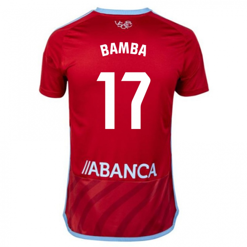 Heren Jonathan Bamba #17 Rood Uitshirt Uittenue 2023/24 T-Shirt