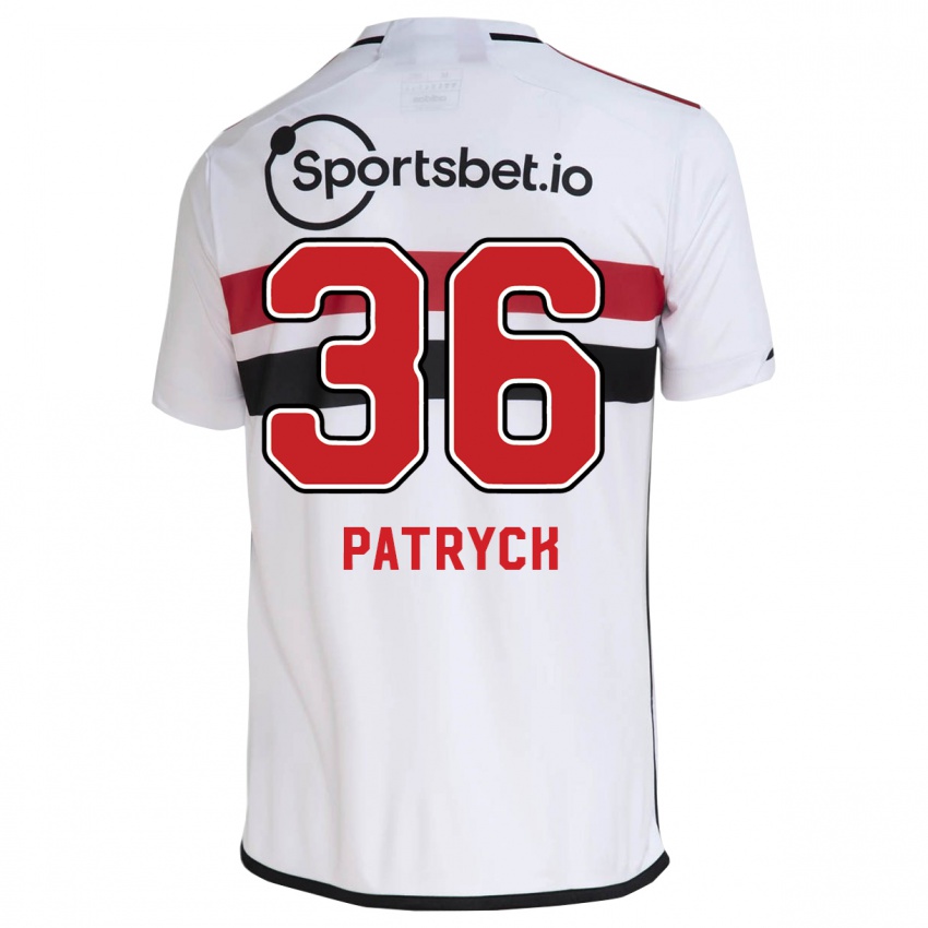 Dames Patryck #36 Wit Thuisshirt Thuistenue 2023/24 T-Shirt