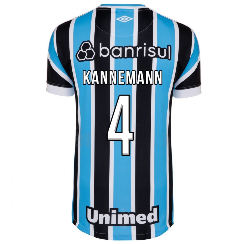 Dames Walter Kannemann #4 Blauw Thuisshirt Thuistenue 2023/24 T-Shirt