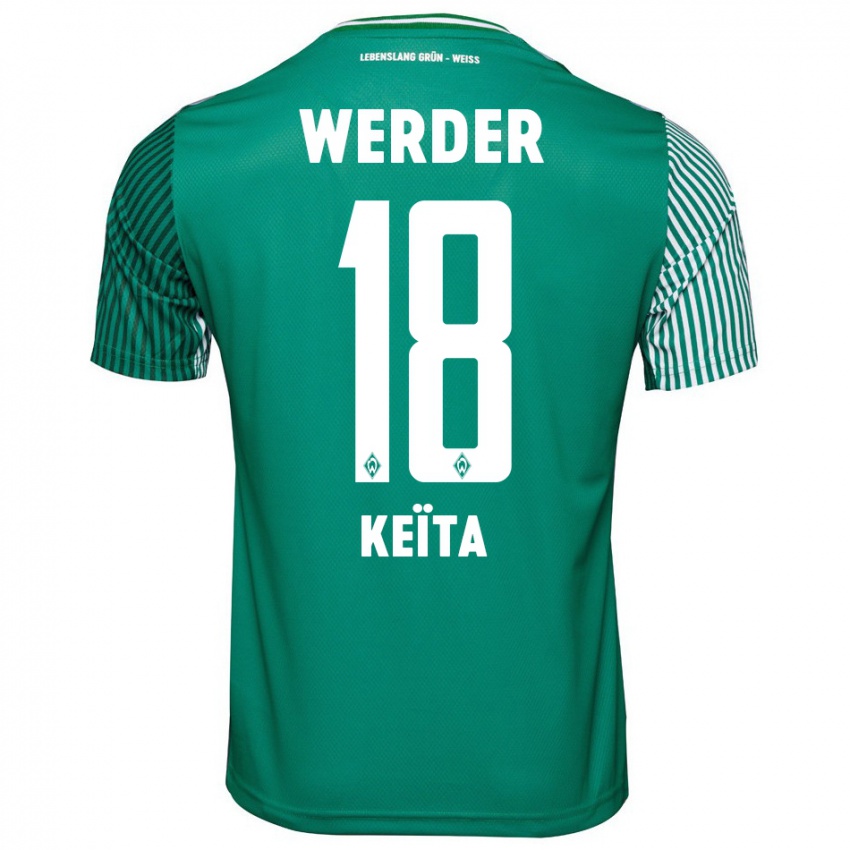 Dames Naby Keïta #18 Groente Thuisshirt Thuistenue 2023/24 T-Shirt