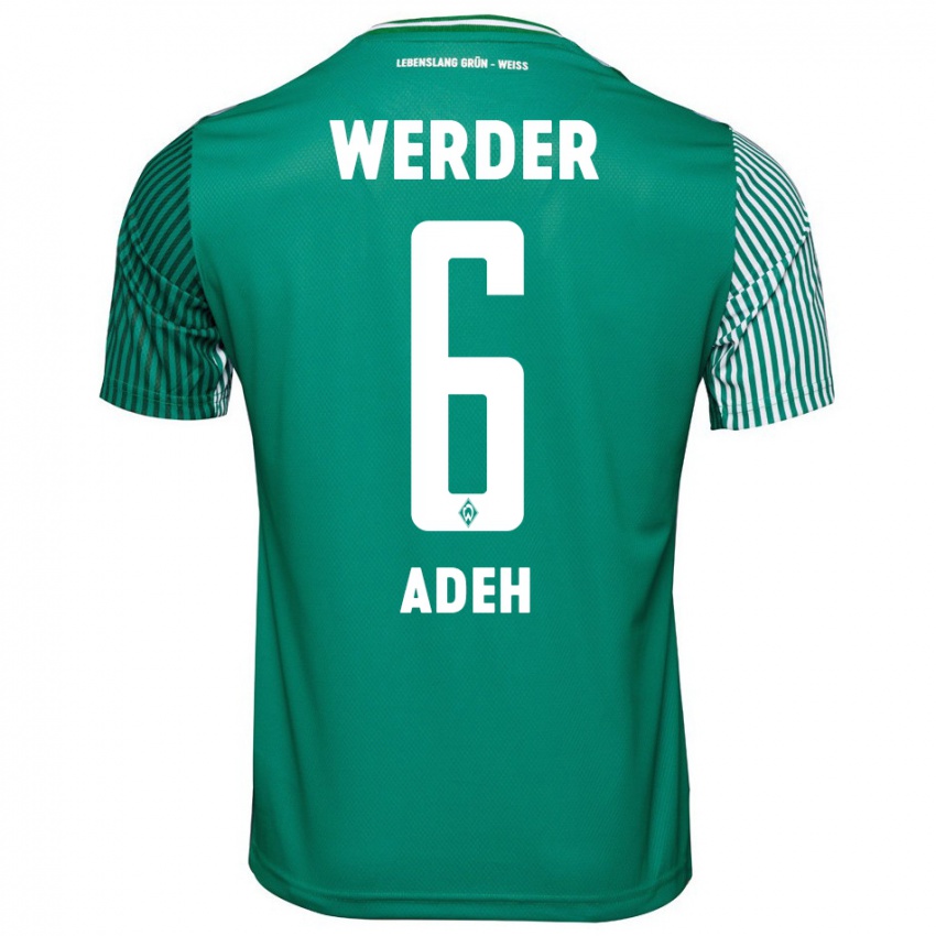 Dames Wesley Adeh #6 Groente Thuisshirt Thuistenue 2023/24 T-Shirt