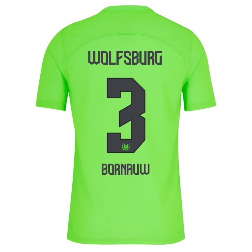 Dames Sebastiaan Bornauw #3 Groente Thuisshirt Thuistenue 2023/24 T-Shirt