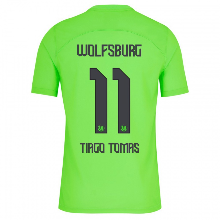Dames Tiago Tomas #11 Groente Thuisshirt Thuistenue 2023/24 T-Shirt