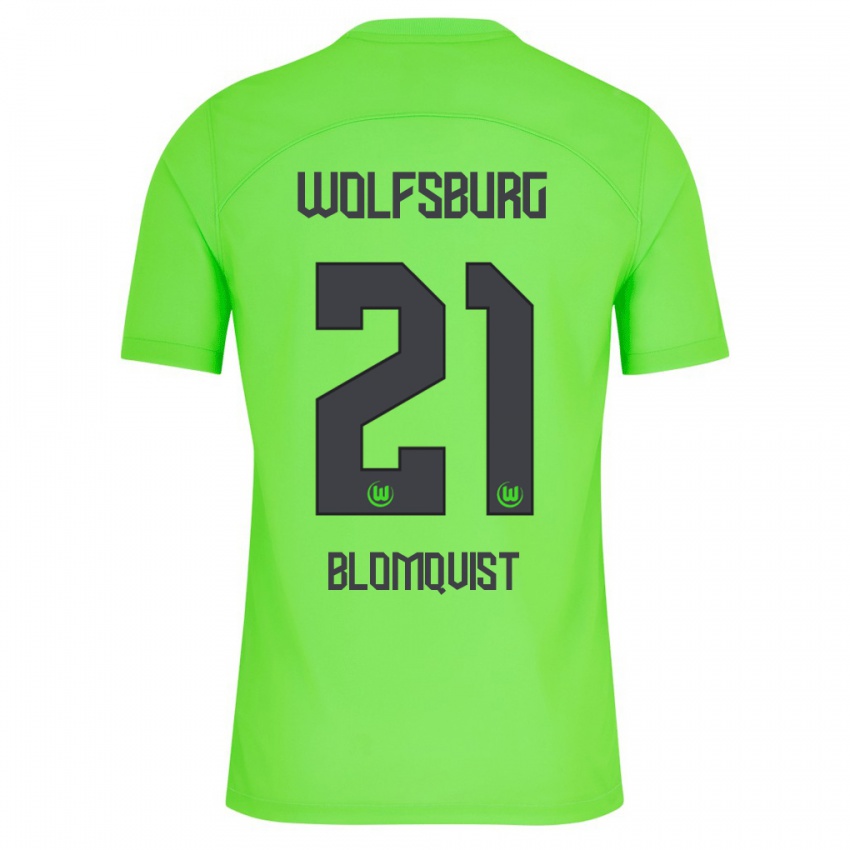 Dames Rebecka Blomqvist #21 Groente Thuisshirt Thuistenue 2023/24 T-Shirt