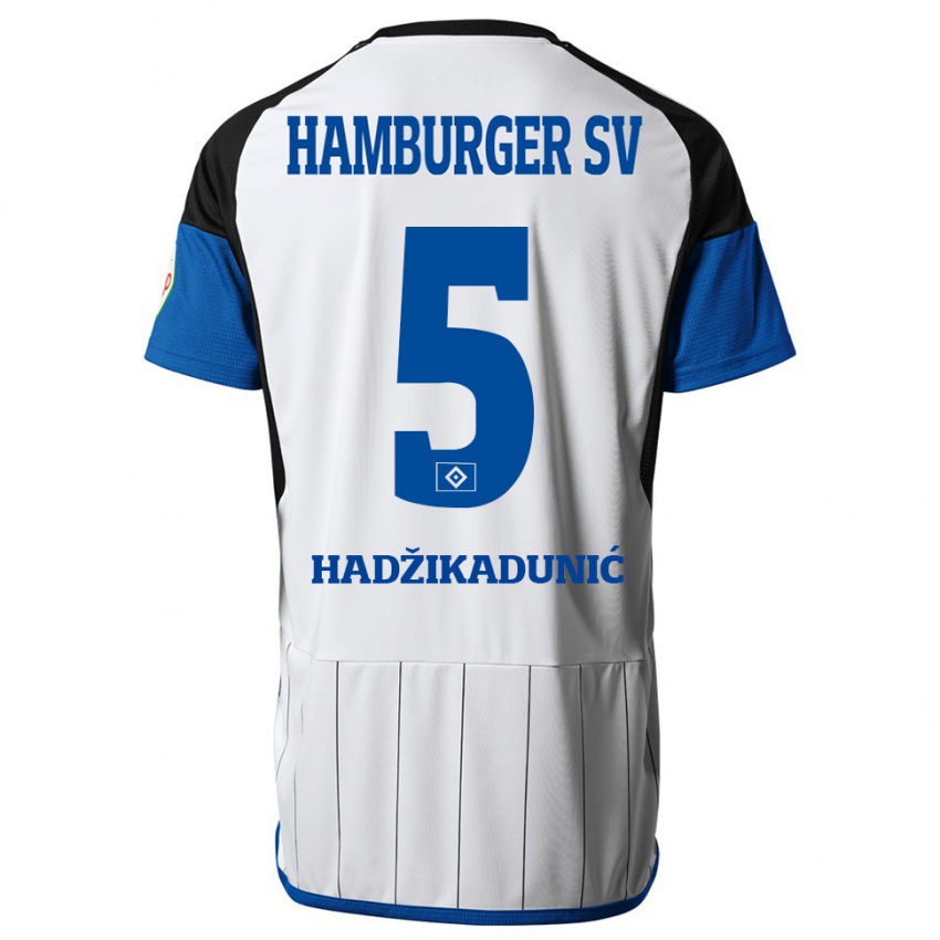 Dames Dennis Hadzikadunic #5 Wit Thuisshirt Thuistenue 2023/24 T-Shirt