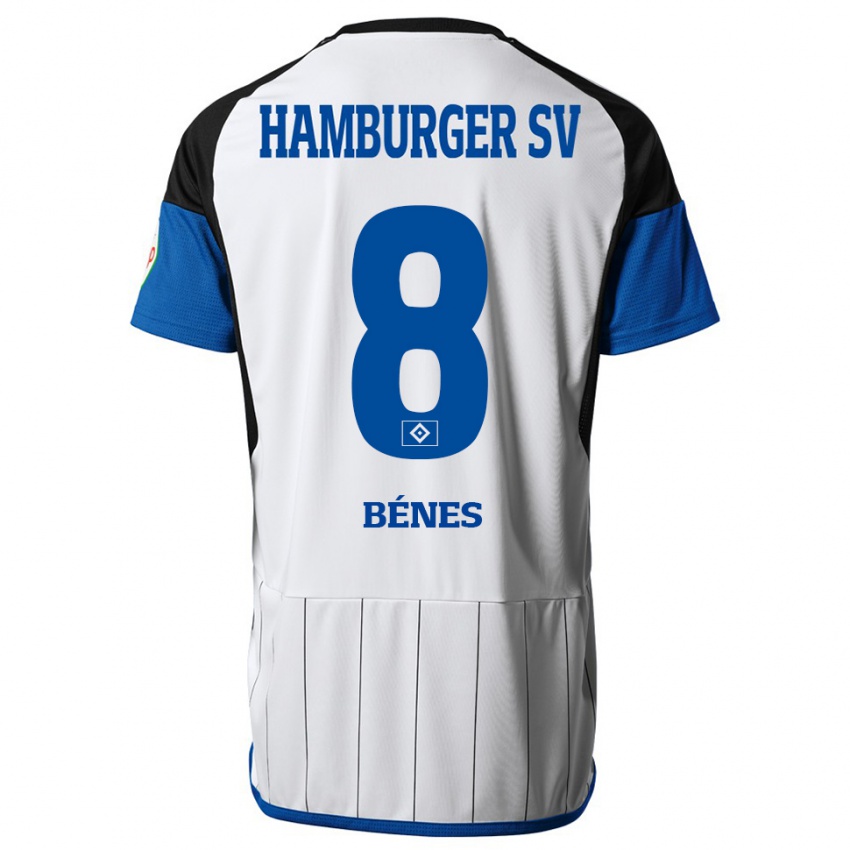 Dames Laszlo Benes #8 Wit Thuisshirt Thuistenue 2023/24 T-Shirt