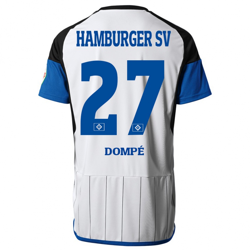 Dames Jean-Luc Dompé #27 Wit Thuisshirt Thuistenue 2023/24 T-Shirt