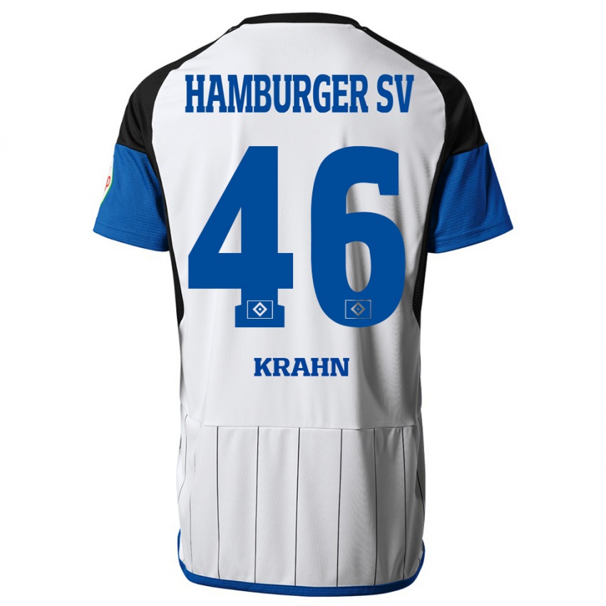 Dames Elijah Krahn #46 Wit Thuisshirt Thuistenue 2023/24 T-Shirt