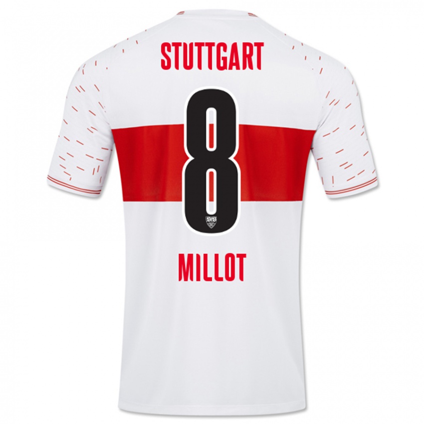 Dames Enzo Millot #8 Wit Thuisshirt Thuistenue 2023/24 T-Shirt