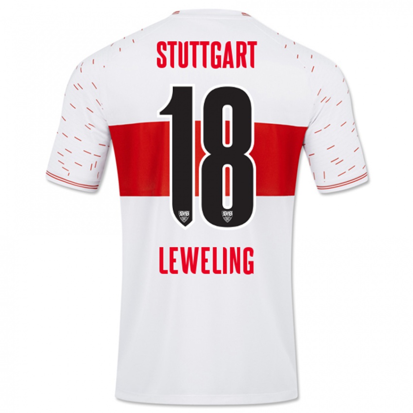 Dames Jamie Leweling #18 Wit Thuisshirt Thuistenue 2023/24 T-Shirt