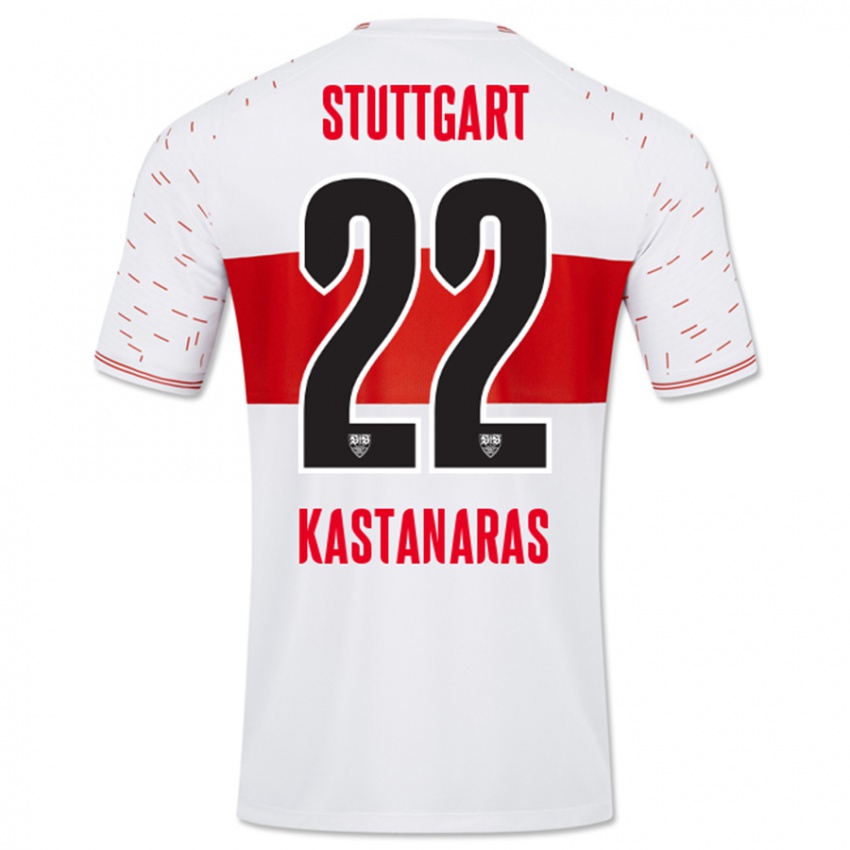 Dames Thomas Kastanaras #22 Wit Thuisshirt Thuistenue 2023/24 T-Shirt