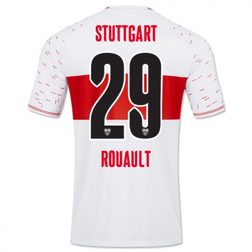 Dames Anthony Rouault #29 Wit Thuisshirt Thuistenue 2023/24 T-Shirt