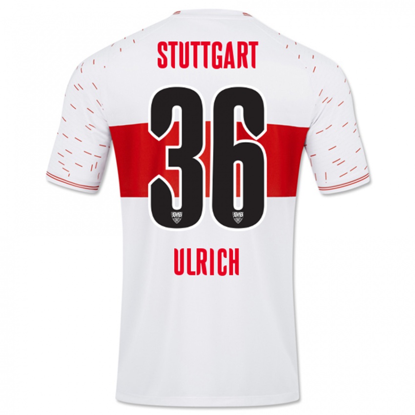 Dames Laurin Ulrich #36 Wit Thuisshirt Thuistenue 2023/24 T-Shirt