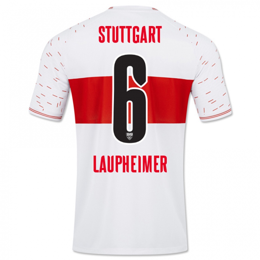 Dames Lukas Laupheimer #6 Wit Thuisshirt Thuistenue 2023/24 T-Shirt