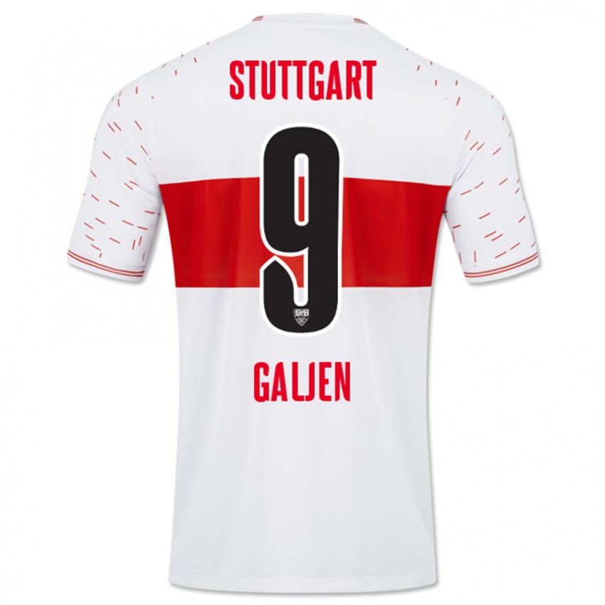 Dames Dejan Galjen #9 Wit Thuisshirt Thuistenue 2023/24 T-Shirt