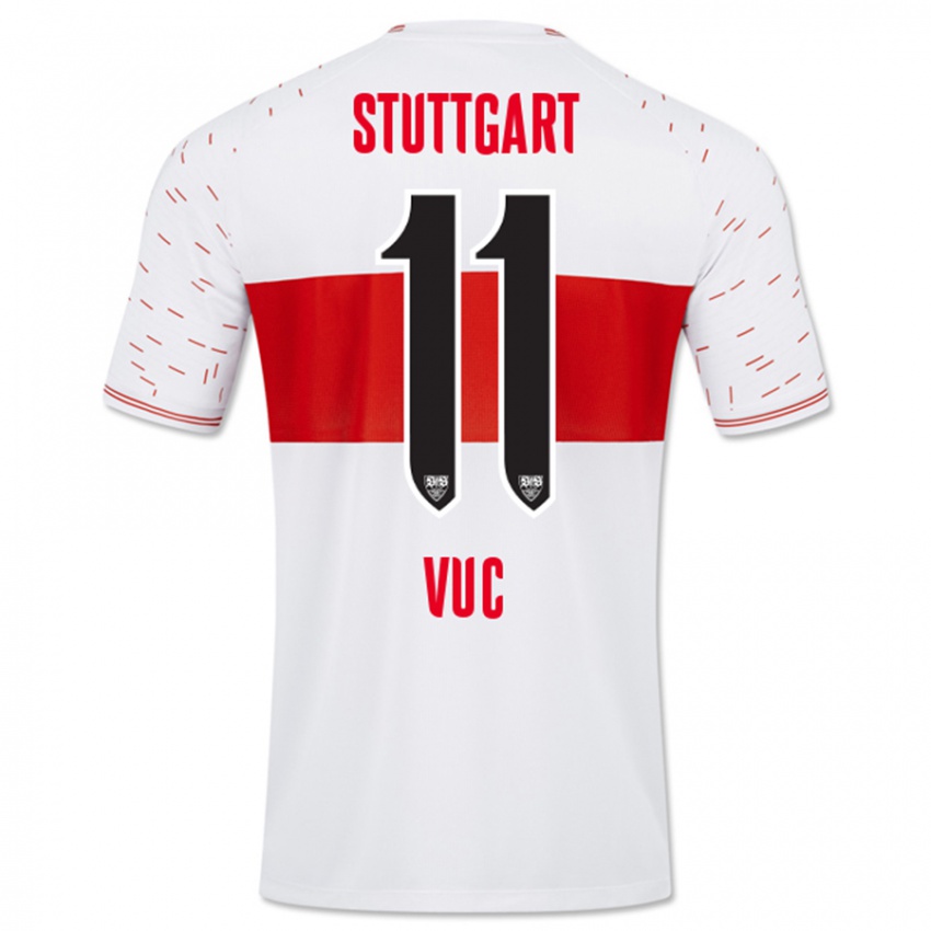 Dames Patrick Vuc #11 Wit Thuisshirt Thuistenue 2023/24 T-Shirt