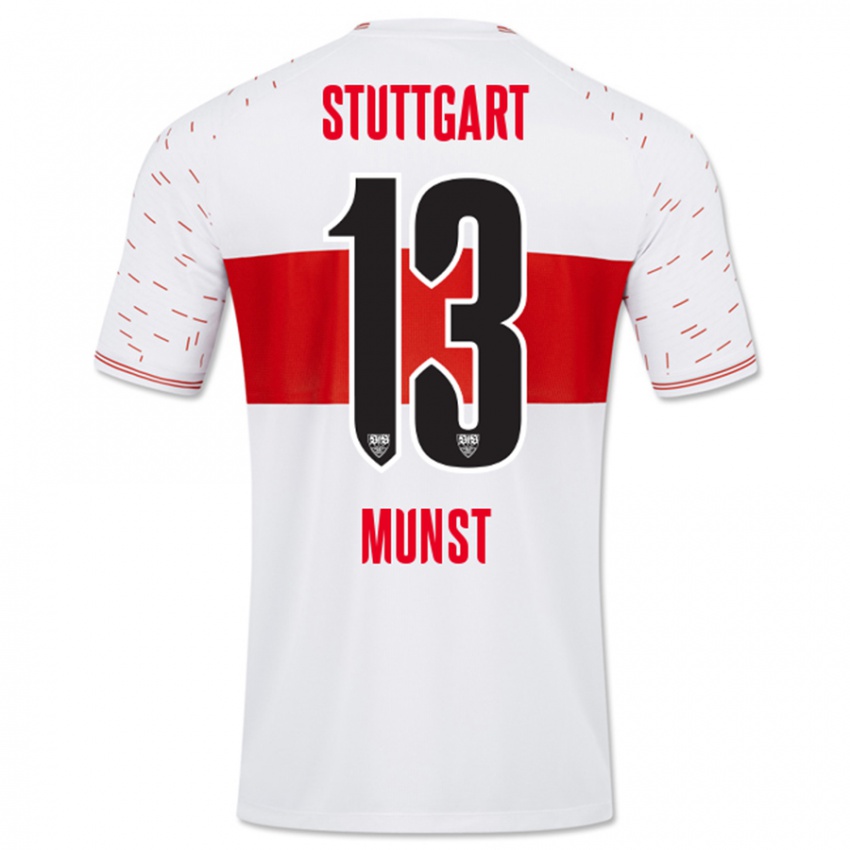 Dames Leonhard Münst #13 Wit Thuisshirt Thuistenue 2023/24 T-Shirt