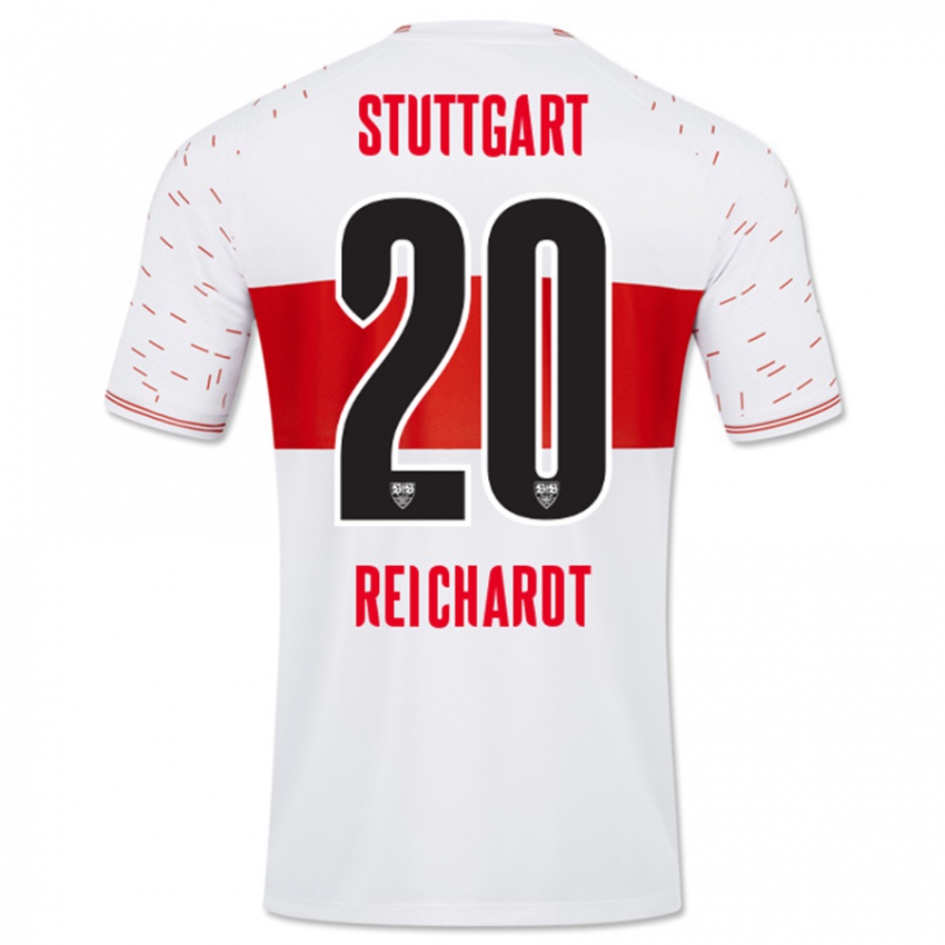 Dames Leon Reichardt #20 Wit Thuisshirt Thuistenue 2023/24 T-Shirt