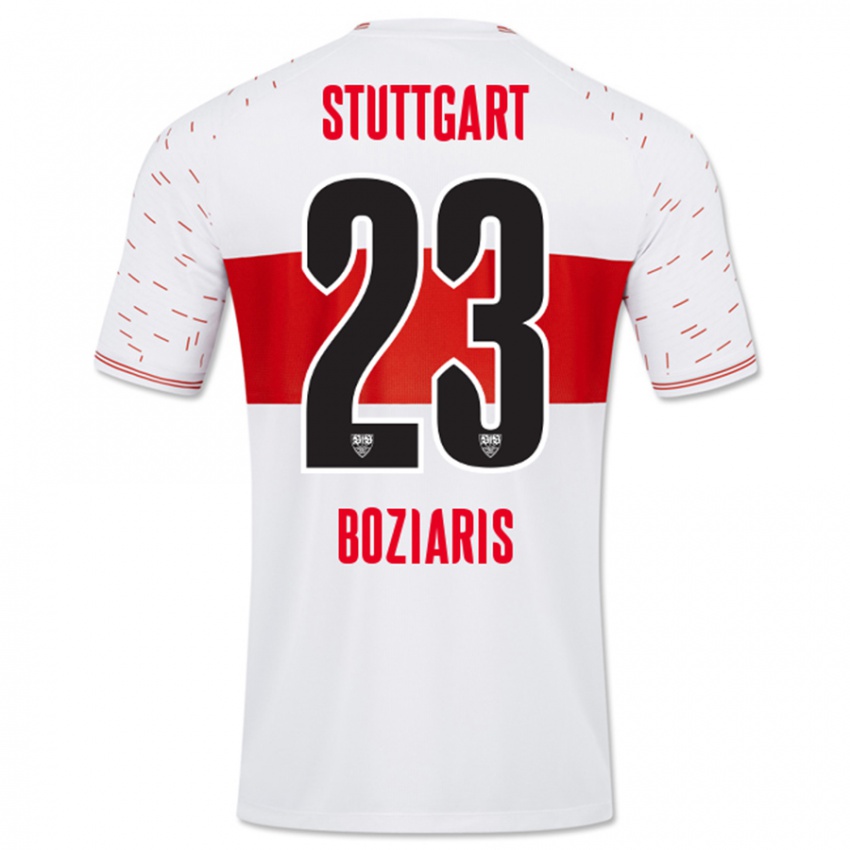 Dames Giannis Boziaris #23 Wit Thuisshirt Thuistenue 2023/24 T-Shirt