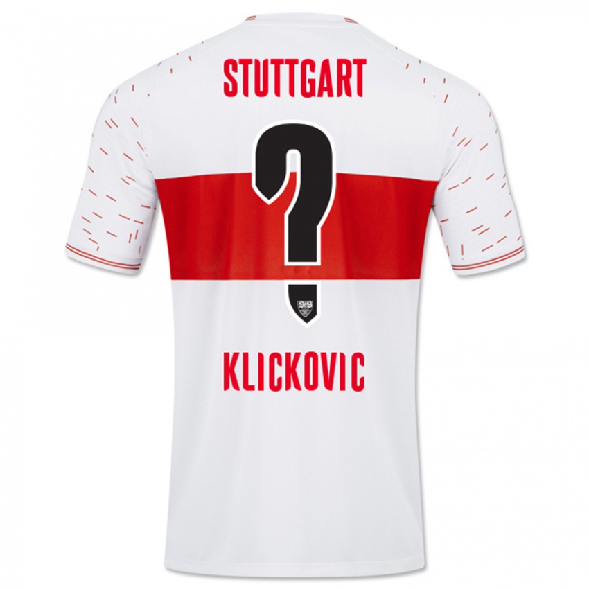 Dames Maksim Klickovic #0 Wit Thuisshirt Thuistenue 2023/24 T-Shirt