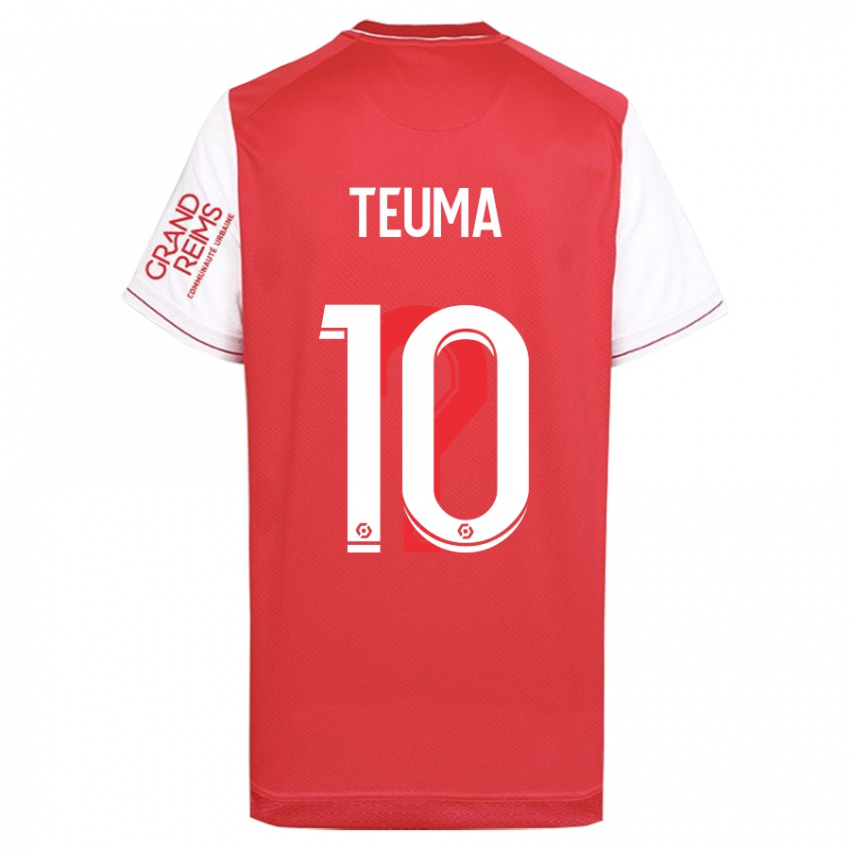 Dames Teddy Teuma #10 Rood Thuisshirt Thuistenue 2023/24 T-Shirt