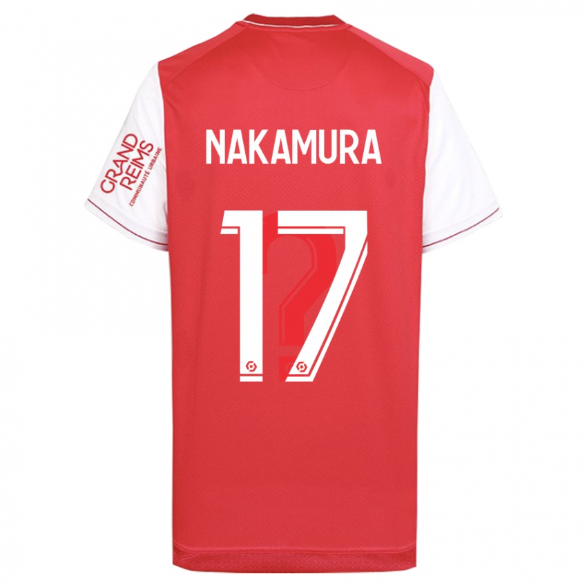 Dames Keito Nakamura #17 Rood Thuisshirt Thuistenue 2023/24 T-Shirt