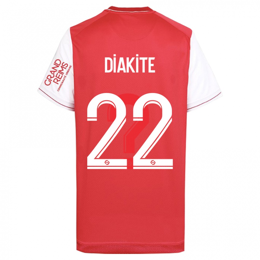 Dames Oumar Diakité #22 Rood Thuisshirt Thuistenue 2023/24 T-Shirt