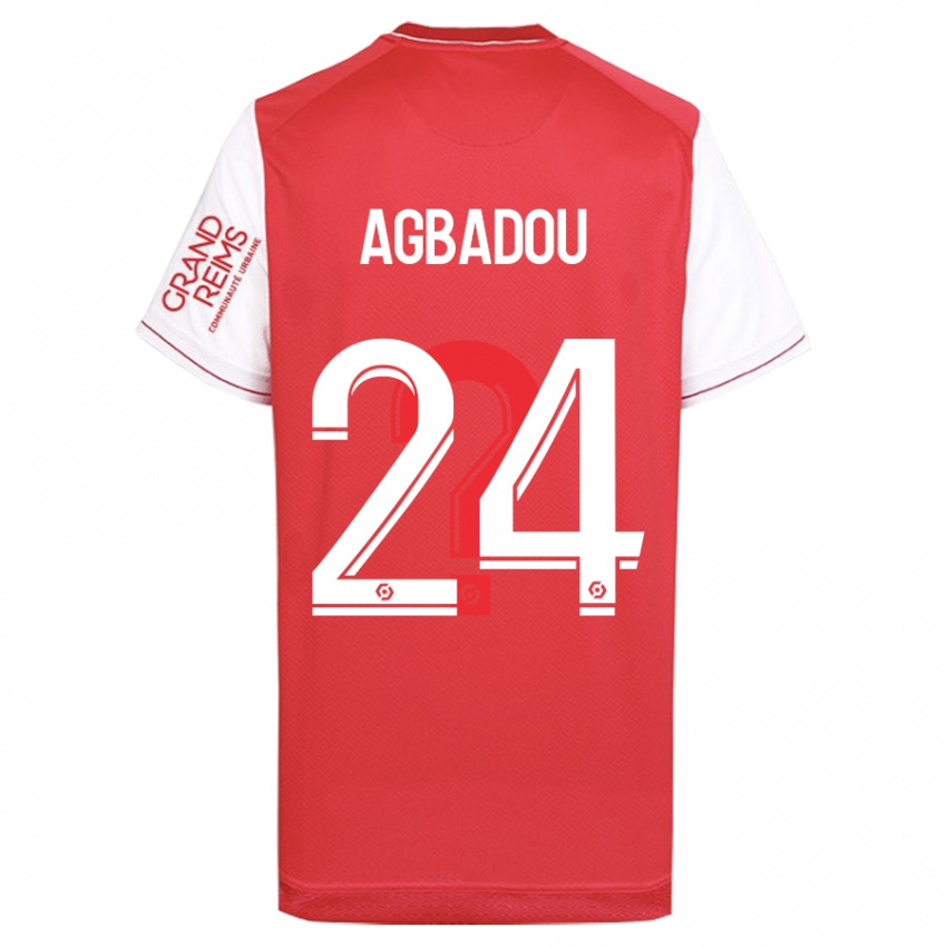 Dames Emmanuel Agbadou #24 Rood Thuisshirt Thuistenue 2023/24 T-Shirt