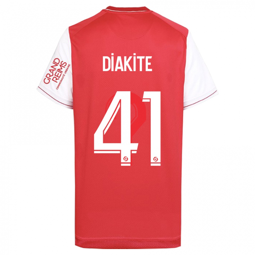 Dames Ibrahim Diakité #41 Rood Thuisshirt Thuistenue 2023/24 T-Shirt