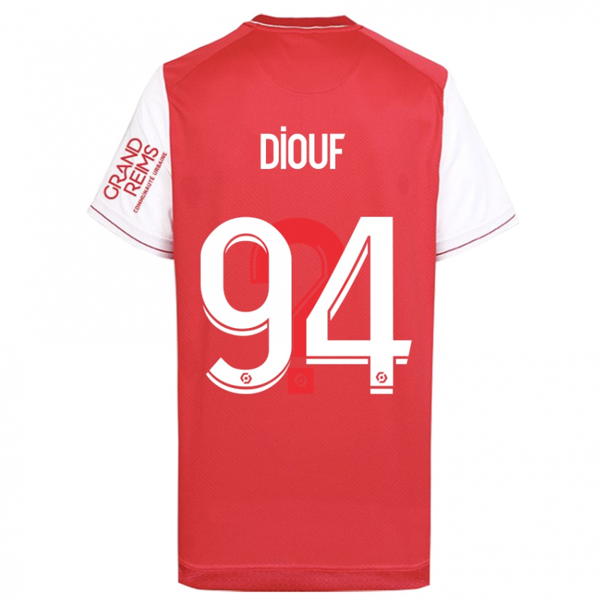 Dames Yehvann Diouf #94 Rood Thuisshirt Thuistenue 2023/24 T-Shirt