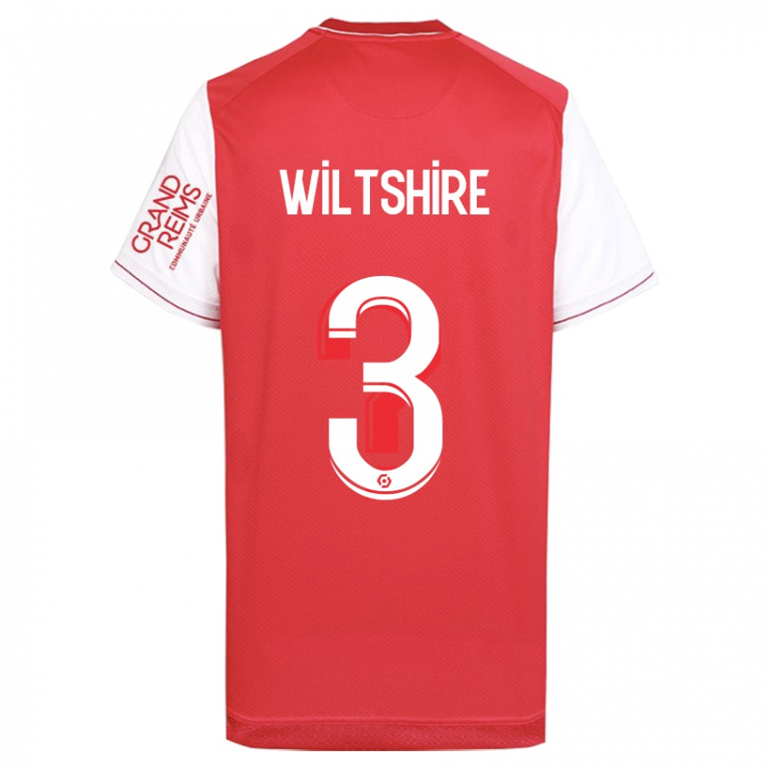 Dames Tiernny Wiltshire #3 Rood Thuisshirt Thuistenue 2023/24 T-Shirt