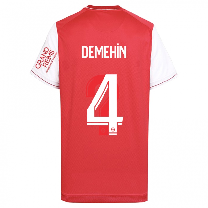 Dames Blessing Demehin #4 Rood Thuisshirt Thuistenue 2023/24 T-Shirt