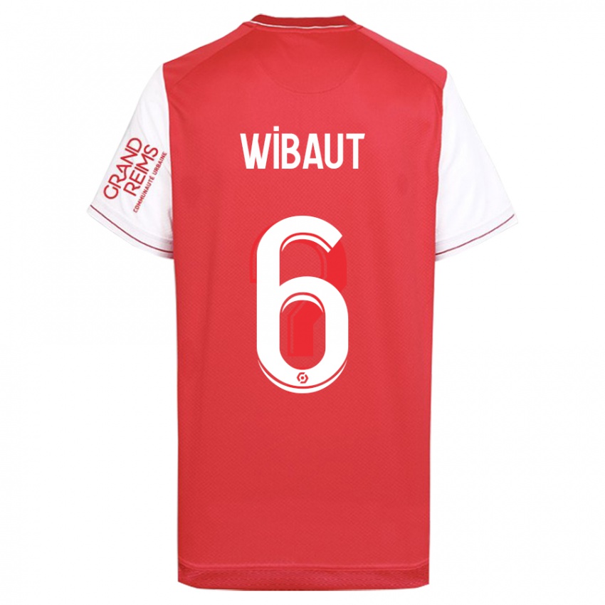 Dames Clara Wibaut #6 Rood Thuisshirt Thuistenue 2023/24 T-Shirt