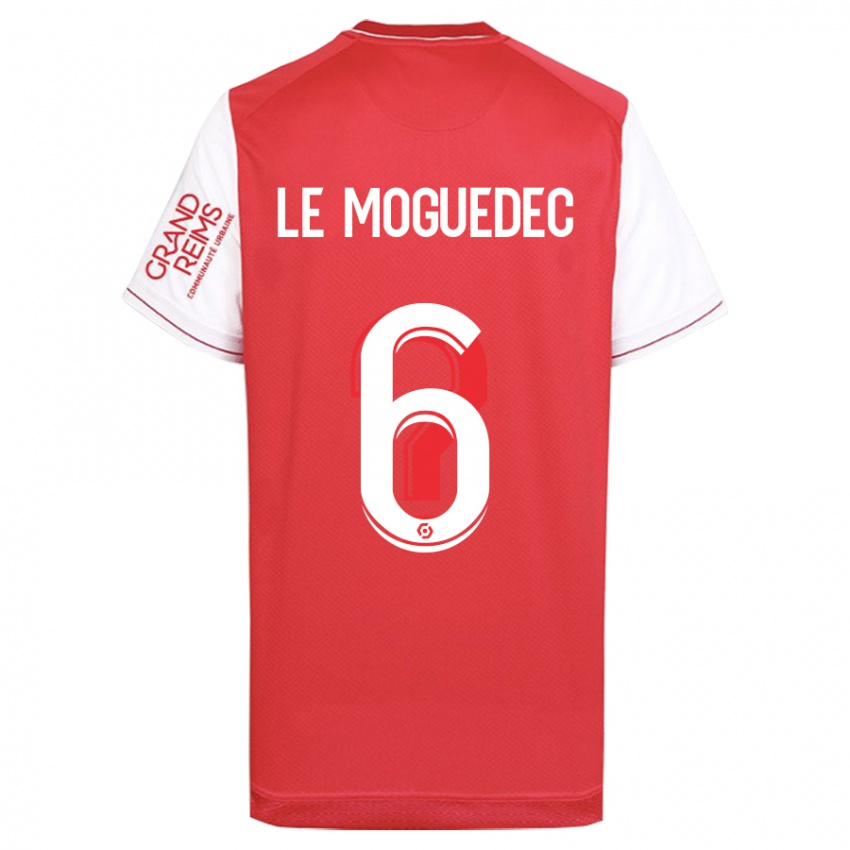 Dames Anaële Le Moguédec #6 Rood Thuisshirt Thuistenue 2023/24 T-Shirt