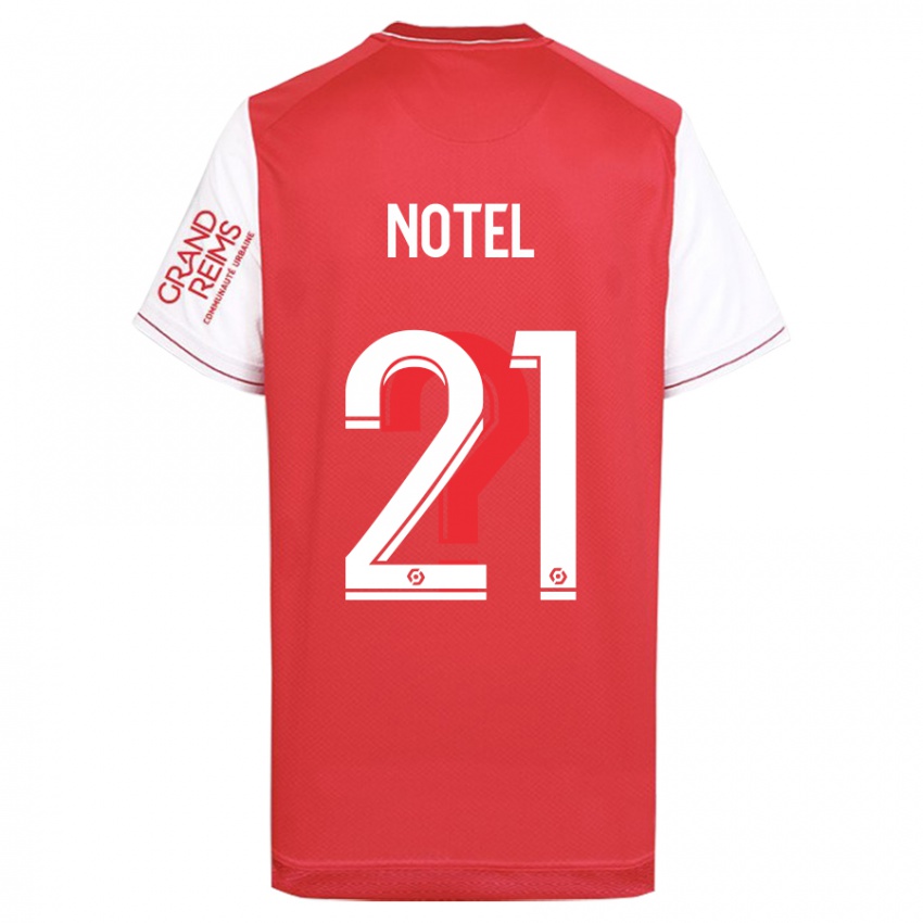 Dames Lea Notel #21 Rood Thuisshirt Thuistenue 2023/24 T-Shirt